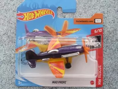 Buy Hot Wheels 2020 #186/250 MAD PROPZ Plane Purple Over Yellow @Q • 3.48£