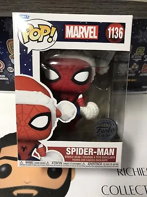 Buy Funko Pop! SPIDER-MAN (HOLIDAY) - MARVEL: BEYOND AMAZING SPECIAL EDITION #1136 • 25£