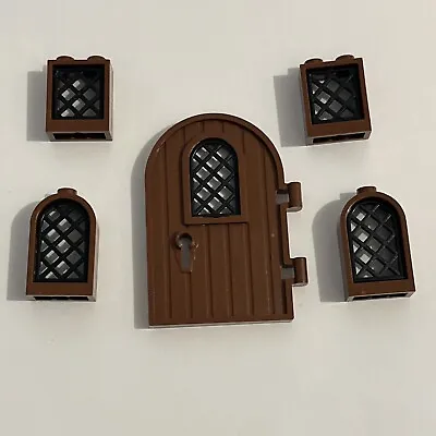 Buy Lego Reddish Brown Window & Door With Black Lattice Bundle • 7.99£