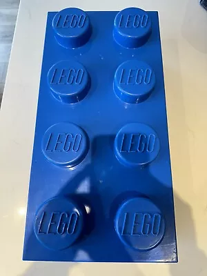 Buy Large LEGO Blue Brick 8 Stud Storage Box , 50 Cms X 25 Cms. • 0.99£