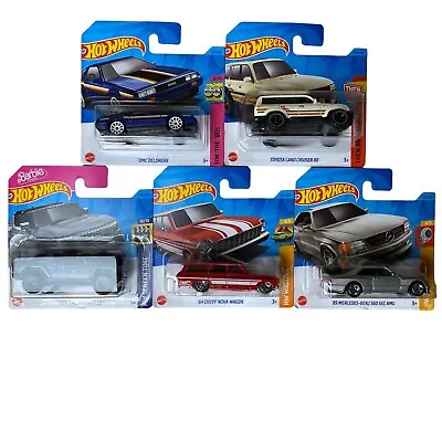 Buy Hot Wheels Assorted Classic Cars Set - 5 Pieces Chevy DeLorean Hummer 1:64 • 7.50£