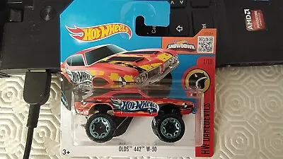Buy 2016 Hot Wheels - Olds 442 W-30   Red     Short Card    1/64 Aprox *new* • 8.99£