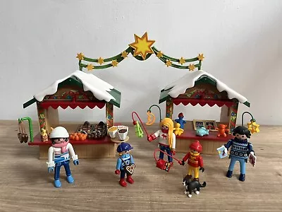 Buy Playmobil 5587 Christmas Market Set Complete In Ex Cond Extremely RARE & HTF • 39.99£