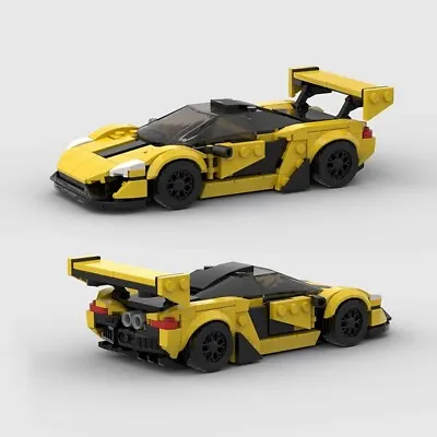 Buy Mclaren P1 GTR MOC Brick Car Speed Champions City Racing Fast And Furious • 25£