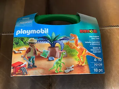 Buy Playmobil 70108 Dinos Explorer Carry Case Age 4-10 RRP £15 • 5.45£
