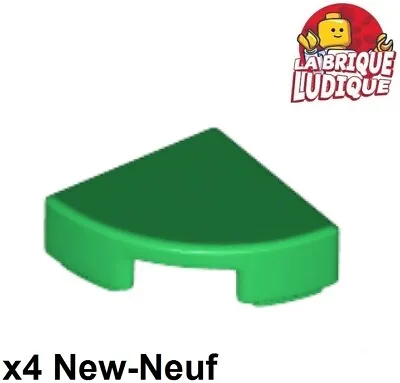 Buy LEGO 4x Tile Round Quarter Smooth Round Quarter Circle 1x1 Green/Green 25269 NEW • 1.07£