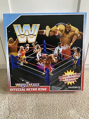 Buy WWF/WWE Wrestlemania Official Retro Ring Mattel Creations New Sealed In Shipper • 59.99£