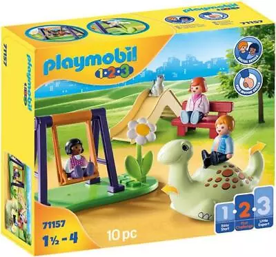 Buy Playmobil 123 Playground Kids Toddlers Childrens Pretend Playset 71157 • 25.49£