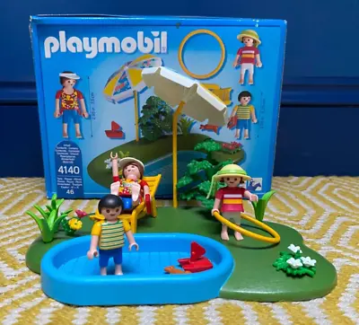 Buy Playmobil City Life Paddling Pool Playset With Box 4140 • 4£