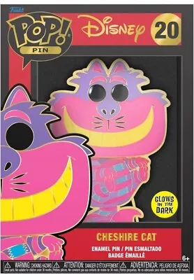 Buy Disney - Cheshire Cat  20 Glows - Funko Pop! Pin New Sealed • 9.99£