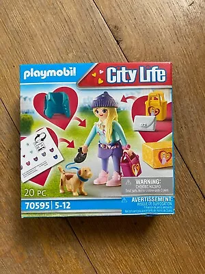 Buy Playmobil 70595 City Life Fashionista With Dog BRAND NEW UNOPENED UNDAMAGED • 4£