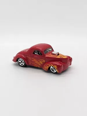 Buy Hot Wheels '41 Willys Red With Flames 1/64 Diecast (A) • 5£