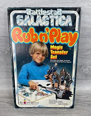Buy Battlestar Galactica, Rub N' Play Magic Transfer Set, Complete Vintage 1978 • 59.99£