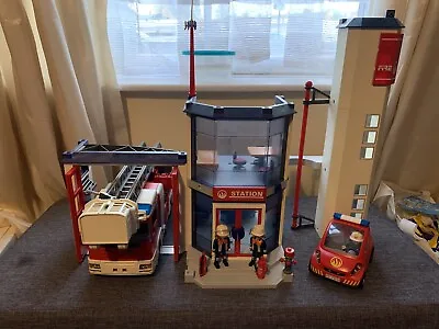 Buy Playmobil Fire Station, Fire Engine Turn Table Ladder. • 50£