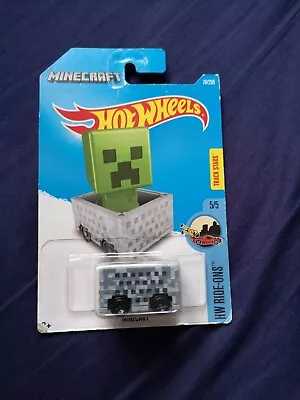 Buy Hot Wheels HW Ride Ons Minecraft Minecart Sealed On Card 70/250 • 3£