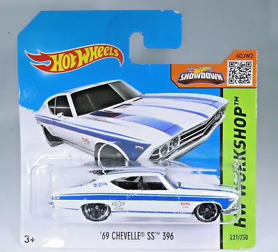 Buy Hot Wheels Rare 69 Chevelle SS 396 In White From HW Workshop Series • 8.99£