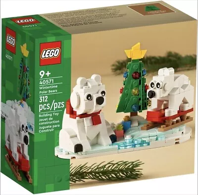Buy Genuine Lego Set No: 40571 Wintertime Polar Bears - Brand New Sealed Box • 11.95£