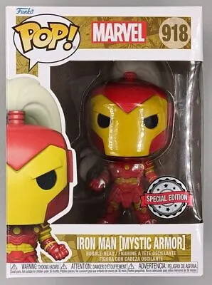 Buy #918 Iron Man (Mystic Armor) - Marvel Funko POP With POP Protector • 11.19£