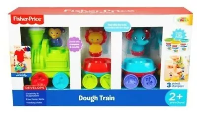 Buy Fisher Price DOUGH TRAIN Creative Toy 3 Animal Stampers & 3 Tubs Of Dough NEW • 14.78£