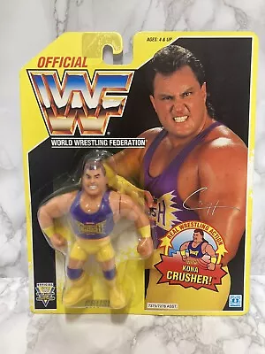 Buy WWF Hasbro Crush MOC Series 7 S7 Wrestling Figure Yellow Card • 120£