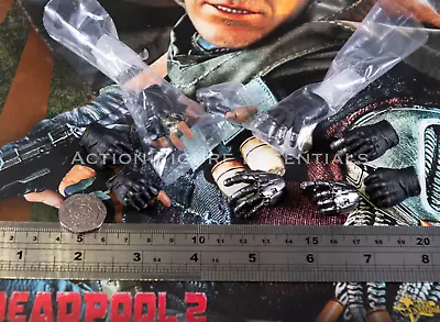 Buy Hot Toys Cable MMS583 1/6 Scale Gloved Hands & Pegs Cyborg Deadpool 2 Soldier • 29.95£