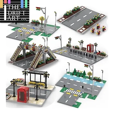 Buy MOC City Road Traffic Lights Sign Street For Lego Kit Building Blocks Sets DIY • 10.11£