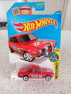 Buy Ford Escort MK1  RS1600 Red Long Card - Hot Wheels • 10.99£