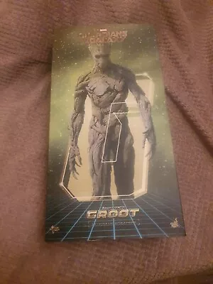 Buy Hot Toys MMS253 Movie Masterpiece Guardians Of The Galaxy Groot STUNNING CONDITI • 200£