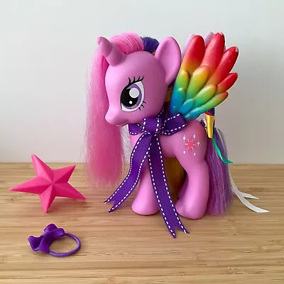 Buy My Little Pony G4 Twilight Sparkle Large Styling Pony Rainbow Wings Hasbro 2010 • 12£