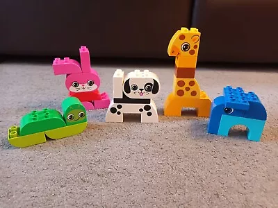 Buy LEGO Duplo Creative Animals Dog Rabbit Giraffe Elephant Caterpillar Set #10573 • 6.50£