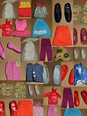 Buy 1970s Barbie Skipper Todos Mattel Vintage Accessories Shoes Dresses Outfit • 9.26£
