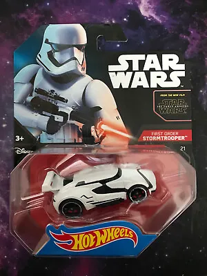 Buy Hot Wheels Star Wars - First Order Stormtrooper - Die Cast - Blue Card • 5.99£