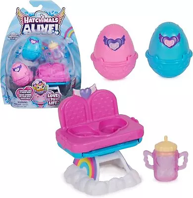 Buy Hatchimals Alive, Hungry Playset With Highchair Toy & 2 Self-Hatching Eggs • 15.99£