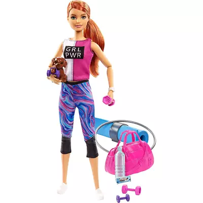 Buy Barbie GRL Power Doll With Gym Bag And Equipment New Kids Childrens Toy • 18.99£