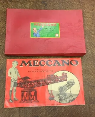 Buy  Vintage MECCANO 5A ACCESSORY BOXED SET + INSTRUCTIONS  • 30£