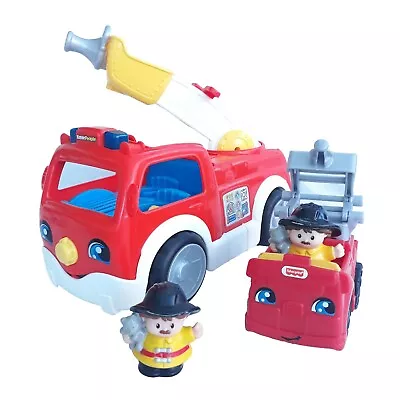 Buy Fisher-Price Fire Engine Helping Others Toy With Lights Sounds And 2 Figures • 13.99£