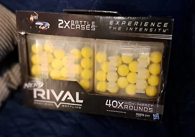 Buy Nerf Rival Ammo Balls X 40 With 2 Battle Cases Fits XSHOT Chaos Blasters New • 10.99£