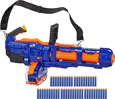 Buy Nerf Elite Titan CS-50 Blaster - Fully Motorized With Darts / Batteries Fitted • 97.50£