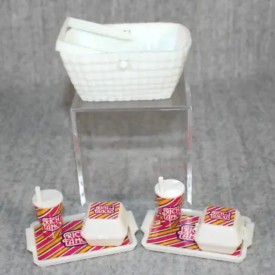 Buy 1985 BARBIE ZIMA Burger Set Rich Famous Fun Traveler Van Fast Food Vintage Doll • 15.39£