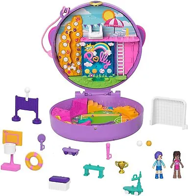 Buy Polly Pocket Soccer Squad Compact, 2 Micro Dolls, 5 Reveals, 12 Accessories! • 16.49£