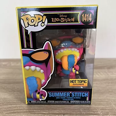 Buy SUMMER STITCH #1414 BLACKLIGHT | FUNKO POP! | Disney’s Lilo & Stitch | HOT TOPIC • 24.99£