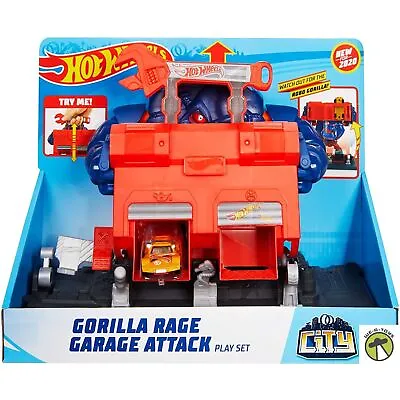 Buy Hot Wheels Creature Attack Playsets, Gorilla Garage, Multicolor • 31.25£