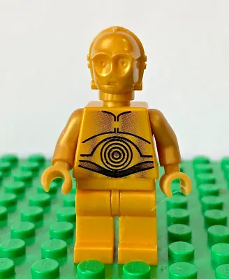 Buy LEGO MINIFIGURE C-3PO - Pearl Gold With Gold Hands, SW0161a, Star Wars, 10188 • 4.73£