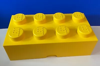 Buy LEGO Large Storage Box 8 Dot 4x2  Brick Block Stackable Yellow • 19.99£