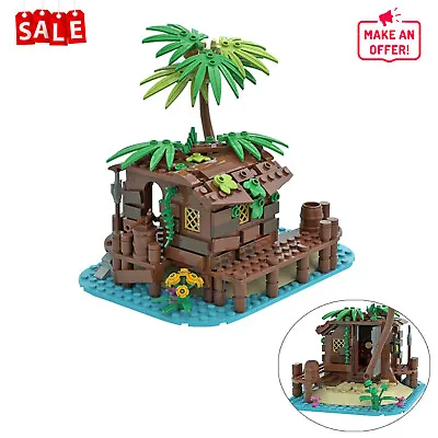 Buy Pirate Shed / 21322 Barracuda Bay Extension 166 Pieces Building Toys MOC Build • 33.02£