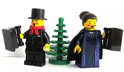 Buy LEGO Carol Singers Boy & Girl Minifigure With Xmas Tree  Christmas Choir Advent • 13.75£