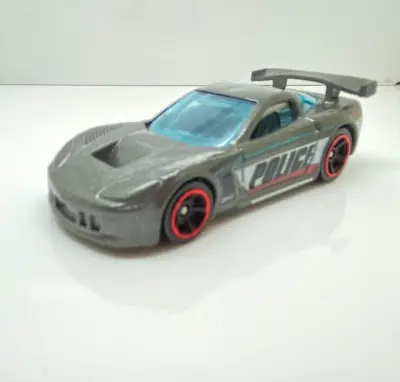 Buy Hot Wheels Corvette C8-r Grey Police Car 911 1:64 76 • 4.99£