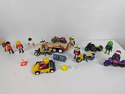 Buy Vintage Playmobil Bundle 1974- 1998 Motorbikes, Go Karts, Figures • 24.99£