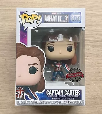 Buy Funko Pop Marvel What If? Captain Carter #875 + Free Protector • 24.99£