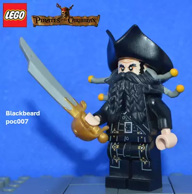 Buy LEGO Pirates Of The Caribbean Blackbeard Minifigure 2011 4195 Poc007 • 29.95£